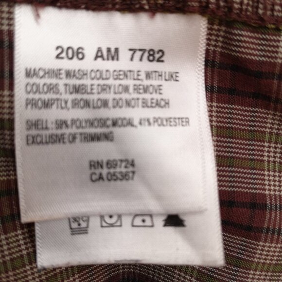 Columbia Men's Size XL Brown & Beige XEO Loose Fit Dress / Casual Shirt - Picture 4 of 7